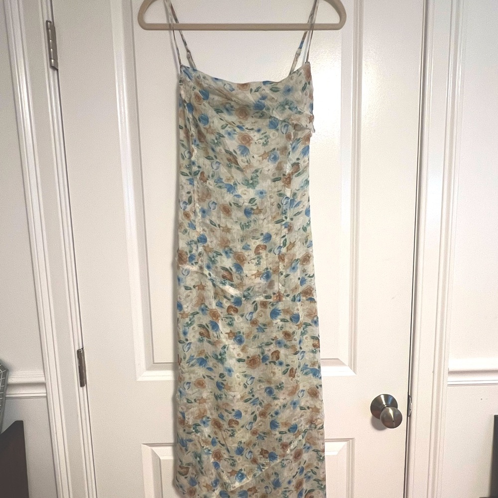 NWT Sheer Floral Dress